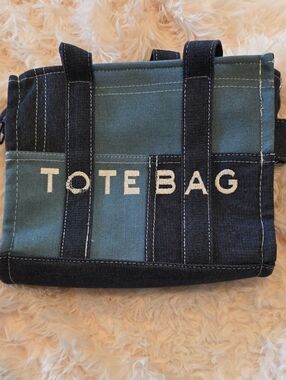 Canvas Tote Bag for Men - Blue Denim Color